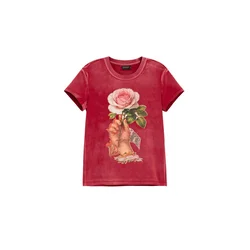 Desigual Majica mešane barve/rdeča