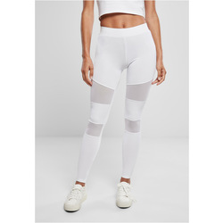 Womens Tech Mesh Leggings in White