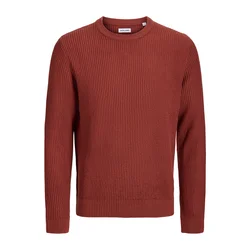 JACK & JONES Pulover JJPANNEL rjasto rdeča