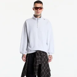Mikina ROA Logo Half Zip Sweater UNISEX Light Grey M