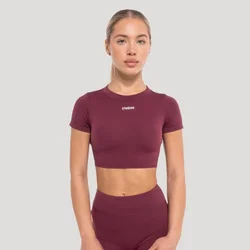 GymBeam Women‘s Flow Crop Top Wine