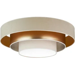 Duolla - LED plafonsko svetlo LUNETA LED/26W/230V prečnik 60 cm 4000K bež/zlatna