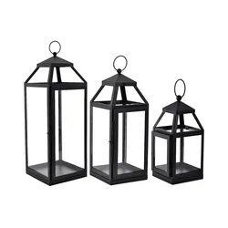 Eglo 422078 - SET od 3 fenjera DAPITAN, crni