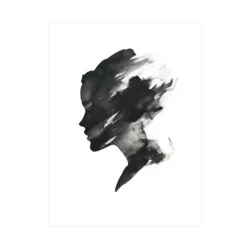 Canvas Slika na platnu Crno beli portret, 90x120cm