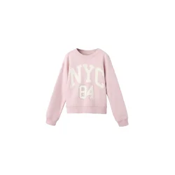 MANGO KIDS Majica NYC roza/off-bela