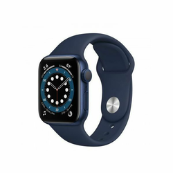 Apple Watch Series 6 40mm Blue Aluminium Case with Deep Navy Sport Band - Regular, mg143vr/a mg143vr/a