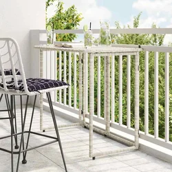 Sklopivi vrtni stol svijetlo sivi 90x51x75 cm poliratan