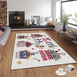 Conceptum Hypnose tepih s novogodišnjim motivima Asr-Crpt-39, Pravougaoni, 100 x 140 cm, Šareni