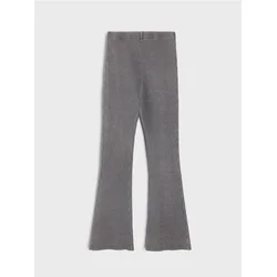 Sinsay - Rebraste flare pantalone - tamno siva