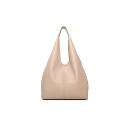 Vrečasta torbica LS COLLECTION Andrea Massi - kaki, hobo