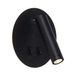 Zuma Line W4107-BK-LED Zidno spot svetlo CIRCA LED/5,5W/230V + LED/2,5W crna