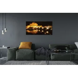 tulup.si Slika na platnu Rim river mostov noč 120x60 cm