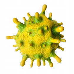 Korbi Zelena lateksna maska Virus