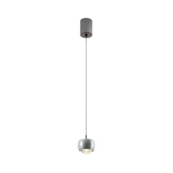 Redo 01-3549 - LED luster na sajli AVES LED/12W/230V prečnika 9,6 cm CRI 90 siva