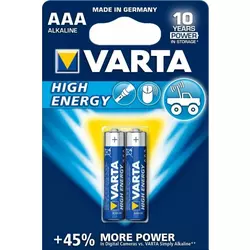 VARTA High Energy  Alkalna baterija, AAA, 2/1