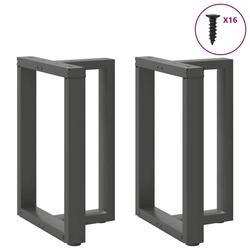 Noge za blagovaonski stol T-oblika 2 kom antracit 50x35x(72-73) cm čelik