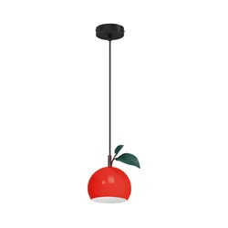 Luster na sajli APPLE 1xE27/15W/230V crvena