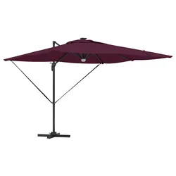 Roma Suncobran Crvena 286 x 284 x 270 cm Aluminij i poliester