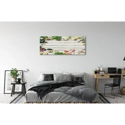 tulup.si Slika na steklu Špinača avokado corn 140x70 cm 2 obešalnika