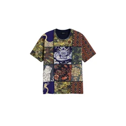 Desigual Majica mornarska/rjava/kaki/rdeča