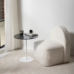 Hanah home Klub sto Chill 50x50x50cm Belo-Tamnosivi