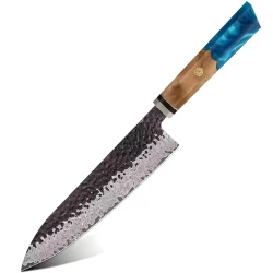Damaskasti kuhinjski nož AI-37540 - Chef / Plava KP37540