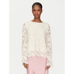 YAS Bluza Perla 26032813 Écru Regular Fit