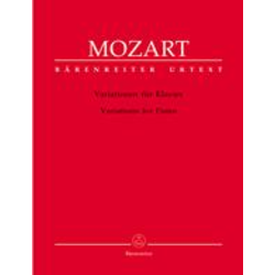 MOZART note za klavir VARIATIONS FOR piano