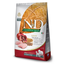 N&D hrana za pse Ancestral Grain LIGHT - CHICKEN & POMEGRANADE (Adult, Medium & Maxi) 12kg
