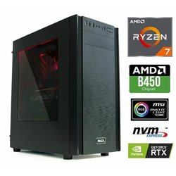 Računalnik MEGA 6000X Ryzen 7-2700/16GB/SSD500GB-NVMe/2TB/RTX2060-6GB/RGB