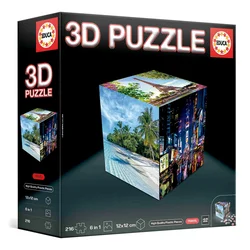 Puzzle cestovateľské 3D Cube Travel Educa 216 dielov od 8 rokov EDU20124