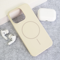 Maska Mag Case Nanobeats za iPhone 15 Pro Max krem