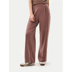 Sinsay - Široke pantalone od scuba materijala - kafa