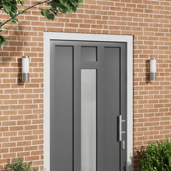Vanjska zidna lampa 2 pcs Srebrno 12 x 8,5 x 27 cm