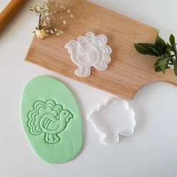 KREATIVNI SLATKIŠI Modla za kolače i ukrase Ćurka, 8 cm, Bela
