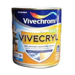 VIVECHROM Akrilna mat boja za fasade 0,75l, White Vivecryl Eco
