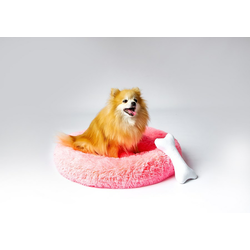 GO GIFT Shaggy pink XL - pet bed - 80 x 83 x 10 cm