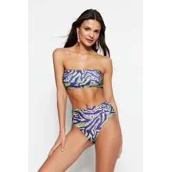 Ženski bikini komplet Trendyol TBESS22BT0018/Blue-Multicolor
