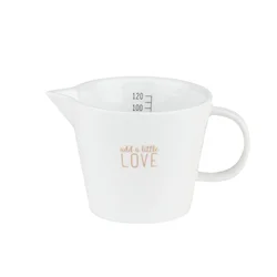 Bela porcelanasta mlečnica ADD A LITTLE LOVE