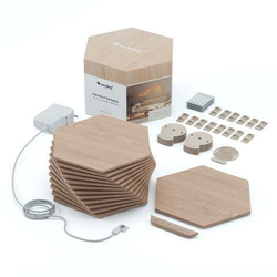 Nanoleaf Elements Hexagons Wood Look Starter Kit 13 pack