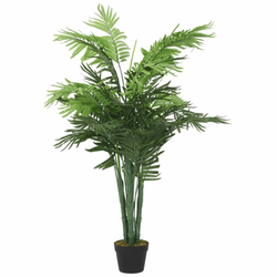 Greatstore Umetna palma 18 listov 80 cm zelena