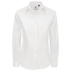 KOŠULJA ŽENSKA DUGI RUKAVI B&C HERITAGE 120G BIJELA 2XL