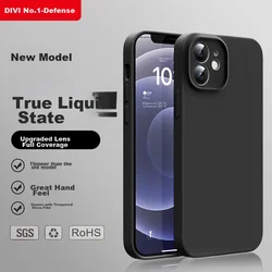 Divi Maska za mobilni telefon iPhone 12, Crna