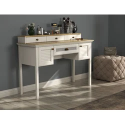 Hanah Home Sto za šminkanje FRN-21032, 132x91.4x50 cm, Krem