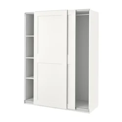 PAX / GRIMO Garderober, bela/bela, 150x66x201 cm
