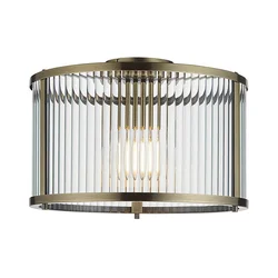 Endon 106265 - Plafonska svetiljka RIDGETON 1xE27/10W/230V mesing