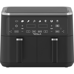 TESLA Air Fryer AF900BSD, 2400W, 4.5l+4.5l, Digital panel, Crna-inox