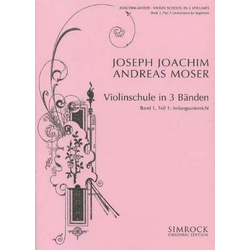 MOSER:VIOLIN SCHOOL BOOK 1 INSTRUCTIONS FOR BEGINNERS