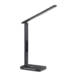 LED lampa sa prigušiva, bežičnim QI punjenjem, displejom i USB portom LED/7W/230V 3000-6000K