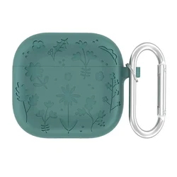 Zaštitna futrola Flower za AirPods 4, Zelena